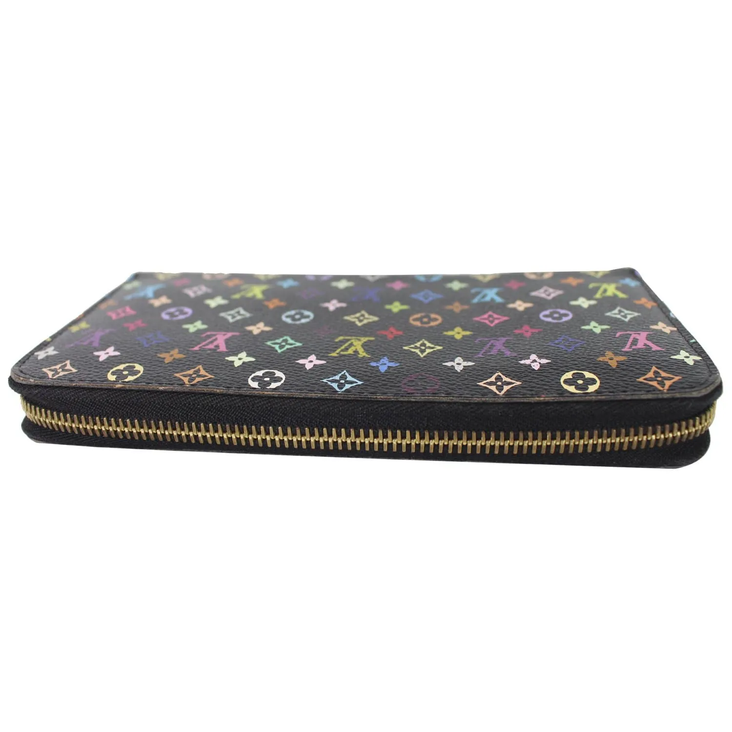 LOUIS VUITTON Multicolor Monogram Zippy Wallet Black