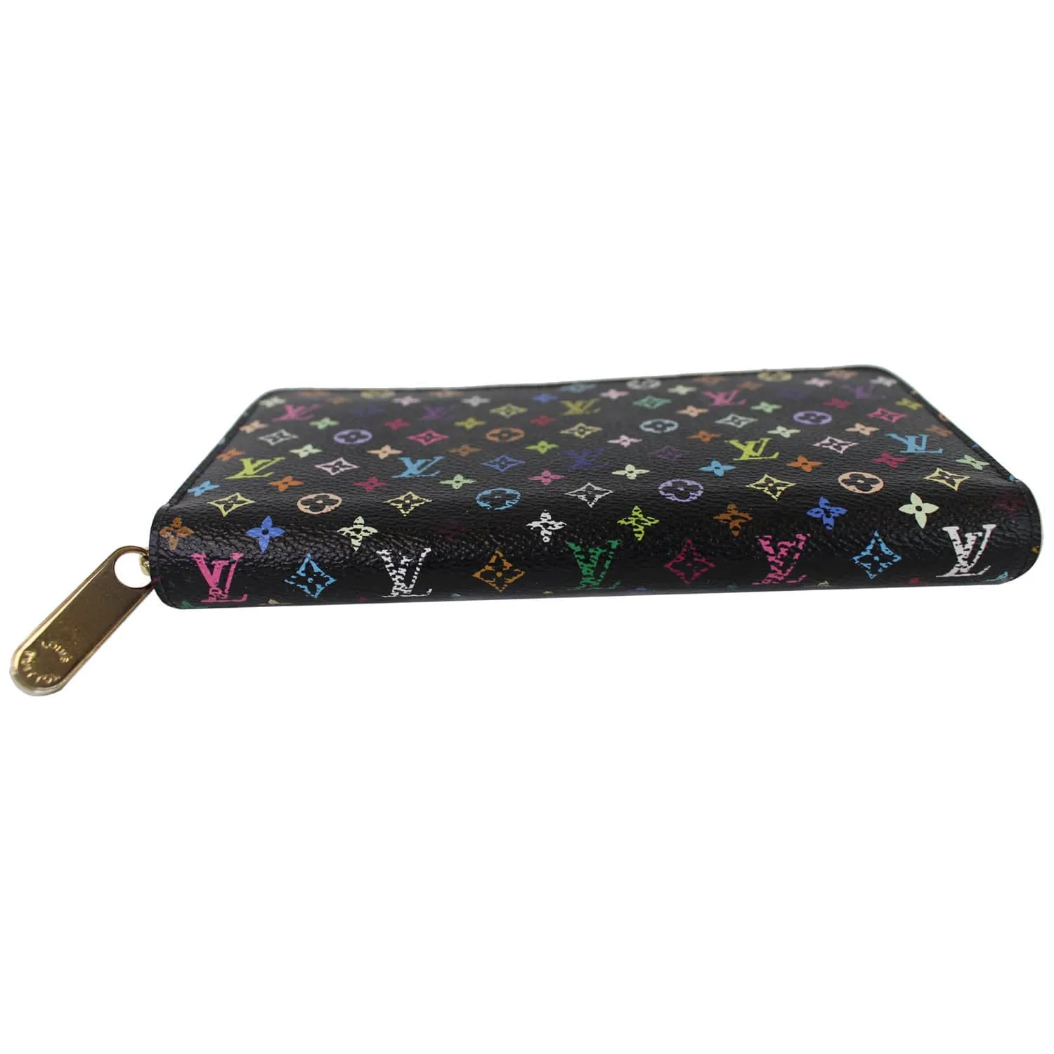 LOUIS VUITTON Multicolor Monogram Zippy Wallet Black