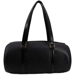 LOUIS VUITTON Papillon Epi Leather Handbag Black
