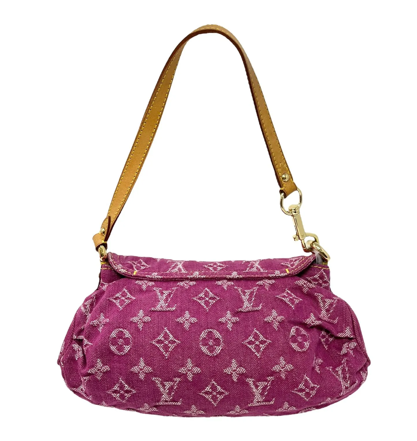 Louis Vuitton Pink Denim Shoulder Bag