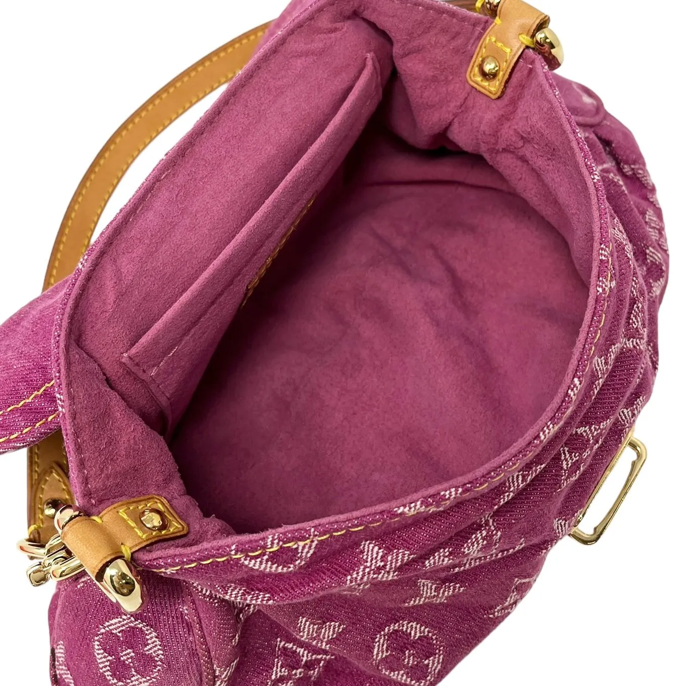 Louis Vuitton Pink Denim Shoulder Bag