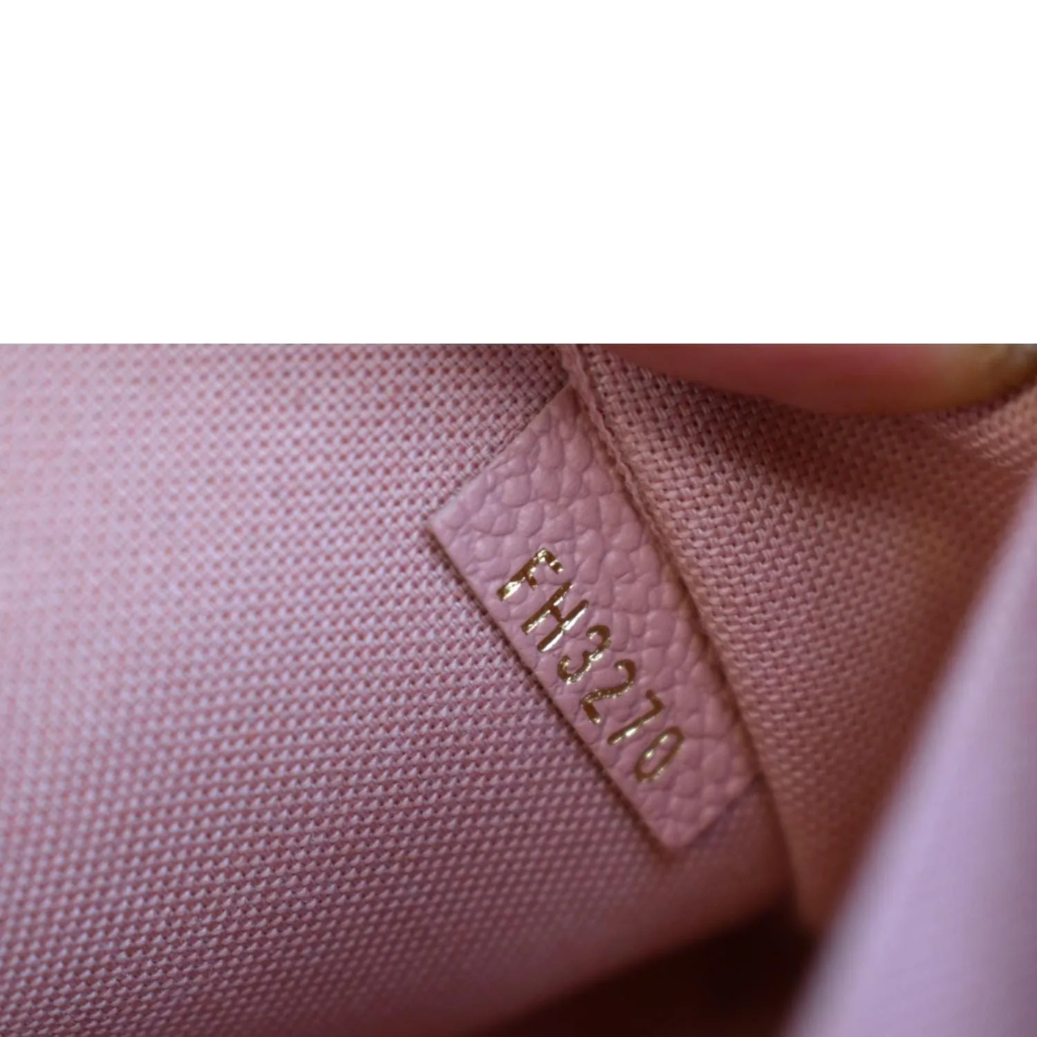 LOUIS VUITTON Pochette Felicie Monogram Leather Chain Wallet Pink