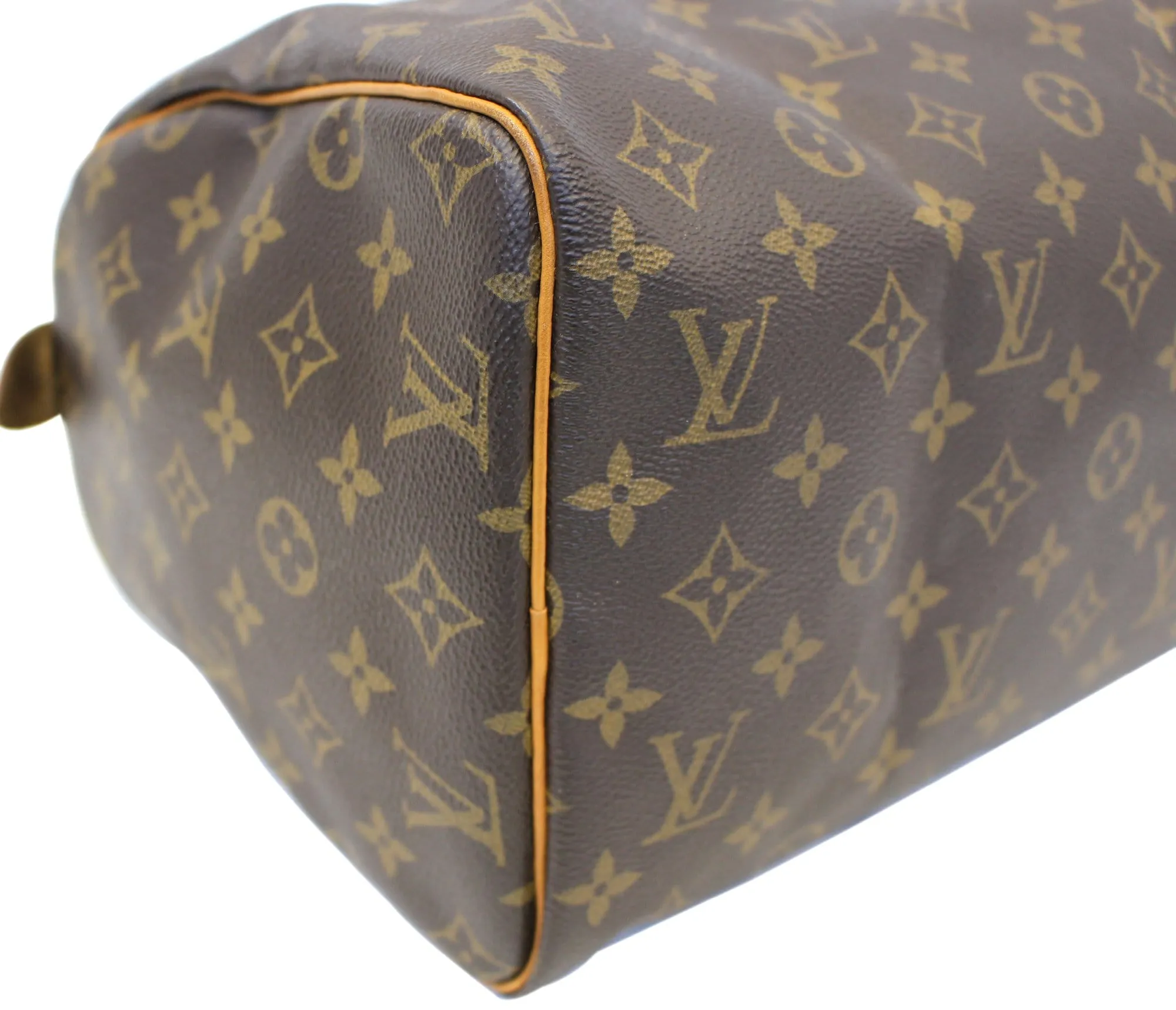 LOUIS VUITTON Speedy 30 Monogram Canvas Satchel Bag