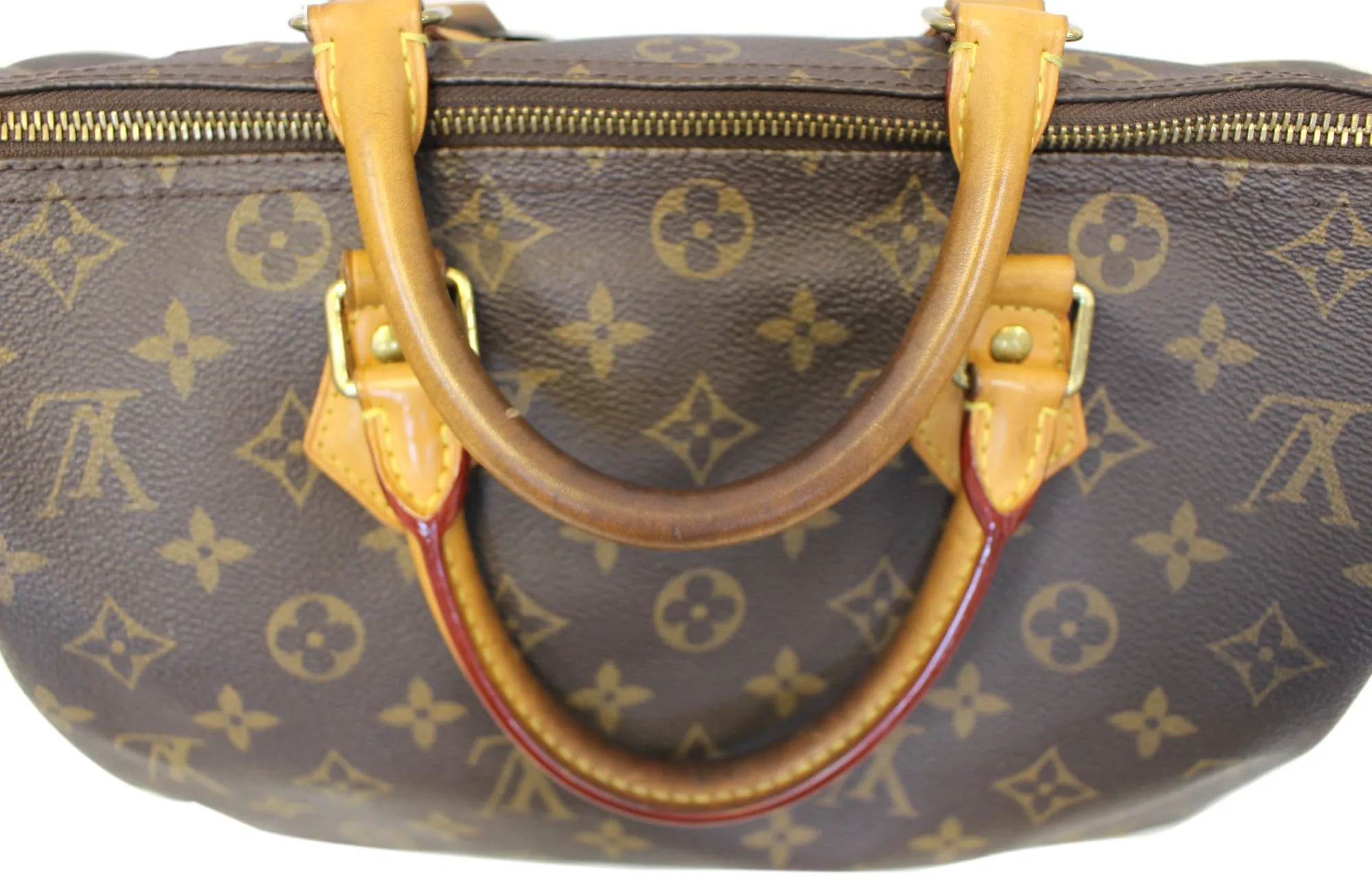 LOUIS VUITTON Speedy 30 Monogram Canvas Satchel Bag
