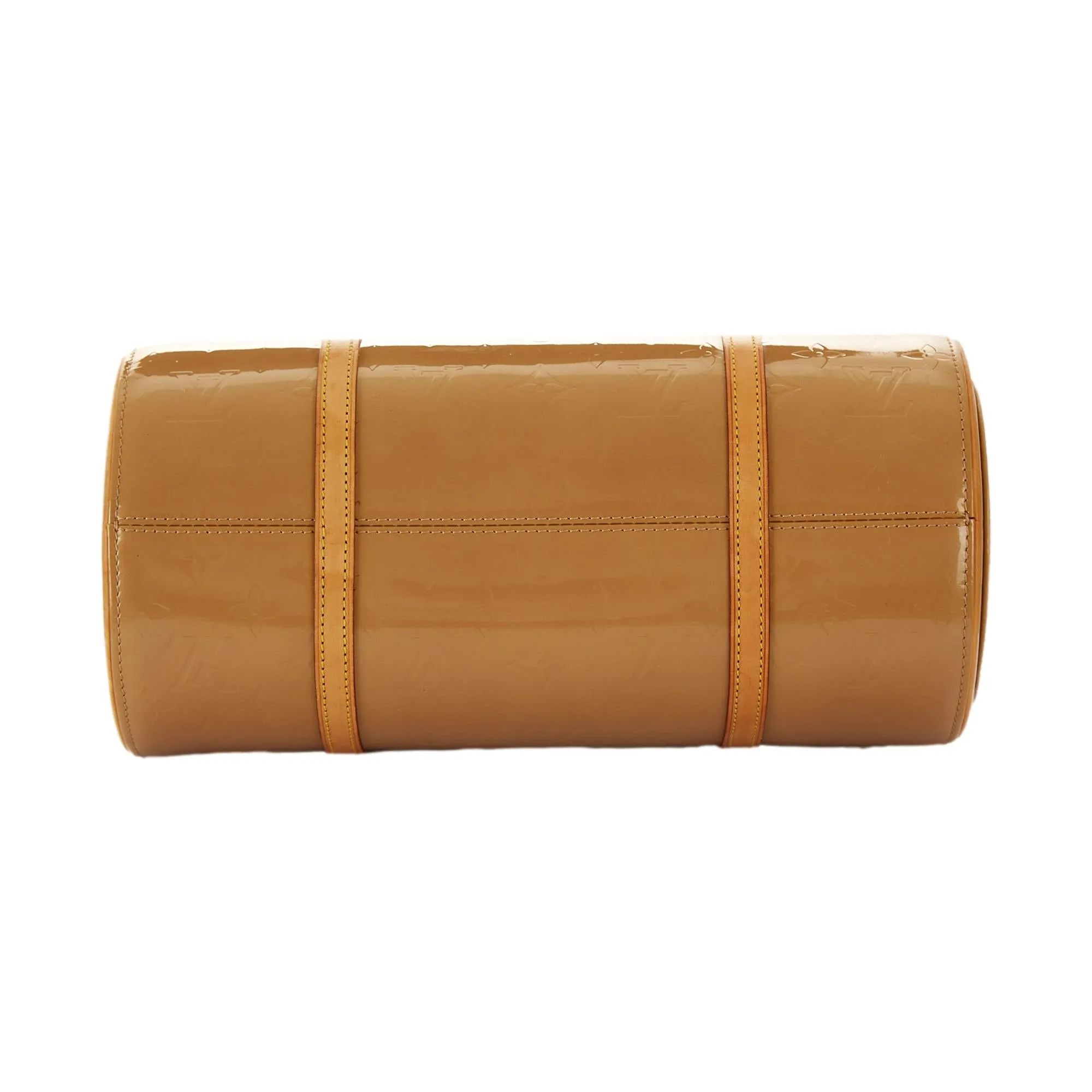 Louis Vuitton Tan Monogram Vernis Cylinder Bag