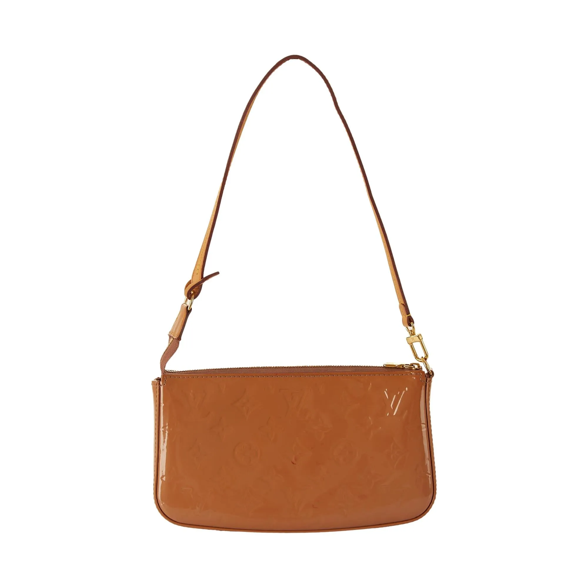 Louis Vuitton Tan Vernis Monogram Shoulder Bag