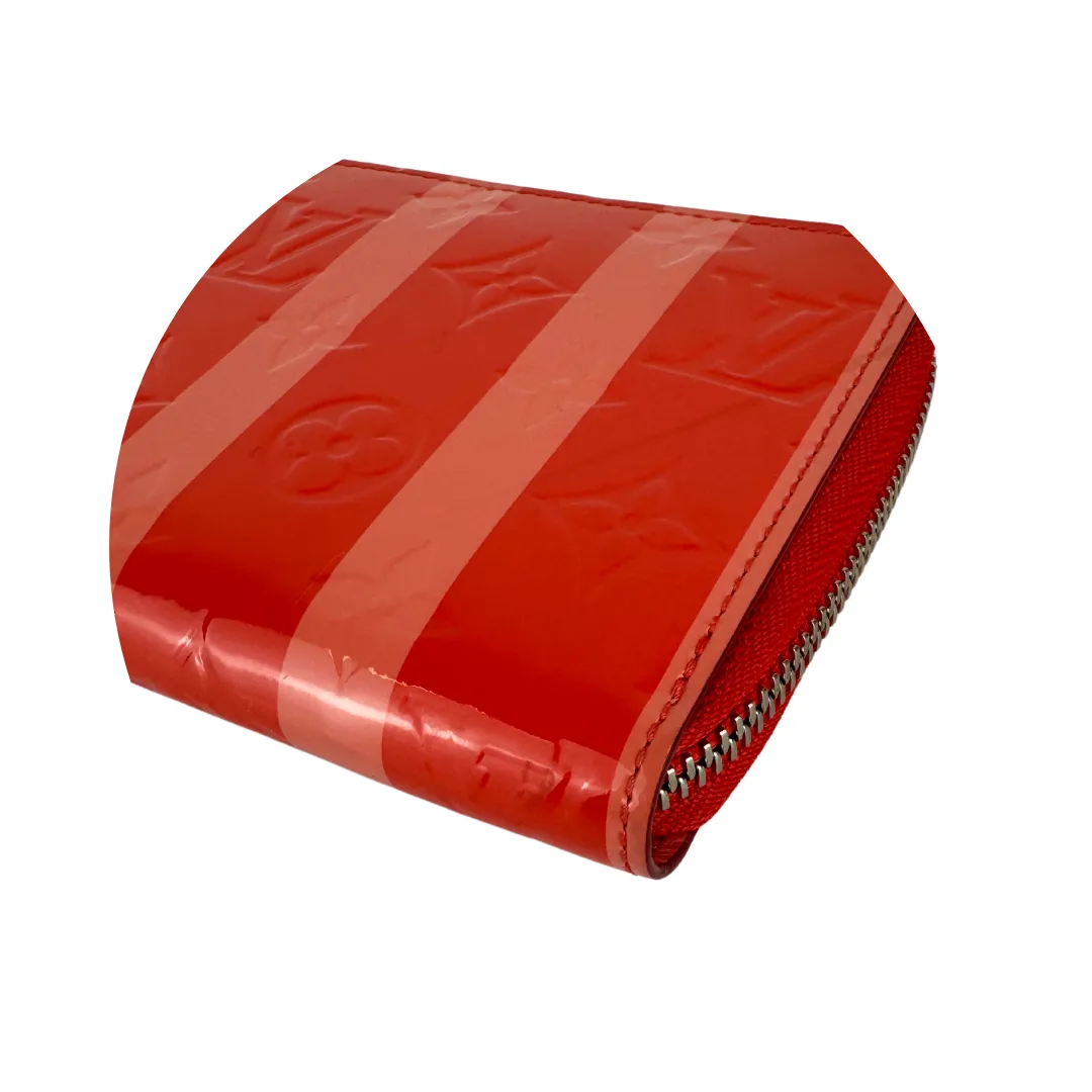 Louis Vuitton Vernis Rayures Poppy Zippy Wallet