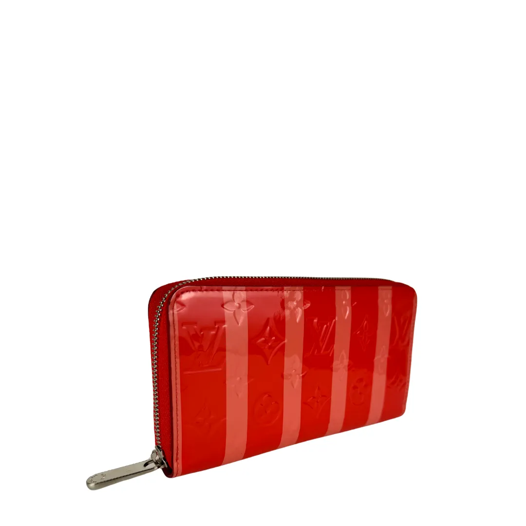 Louis Vuitton Vernis Rayures Poppy Zippy Wallet