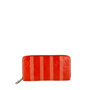 Louis Vuitton Vernis Rayures Poppy Zippy Wallet