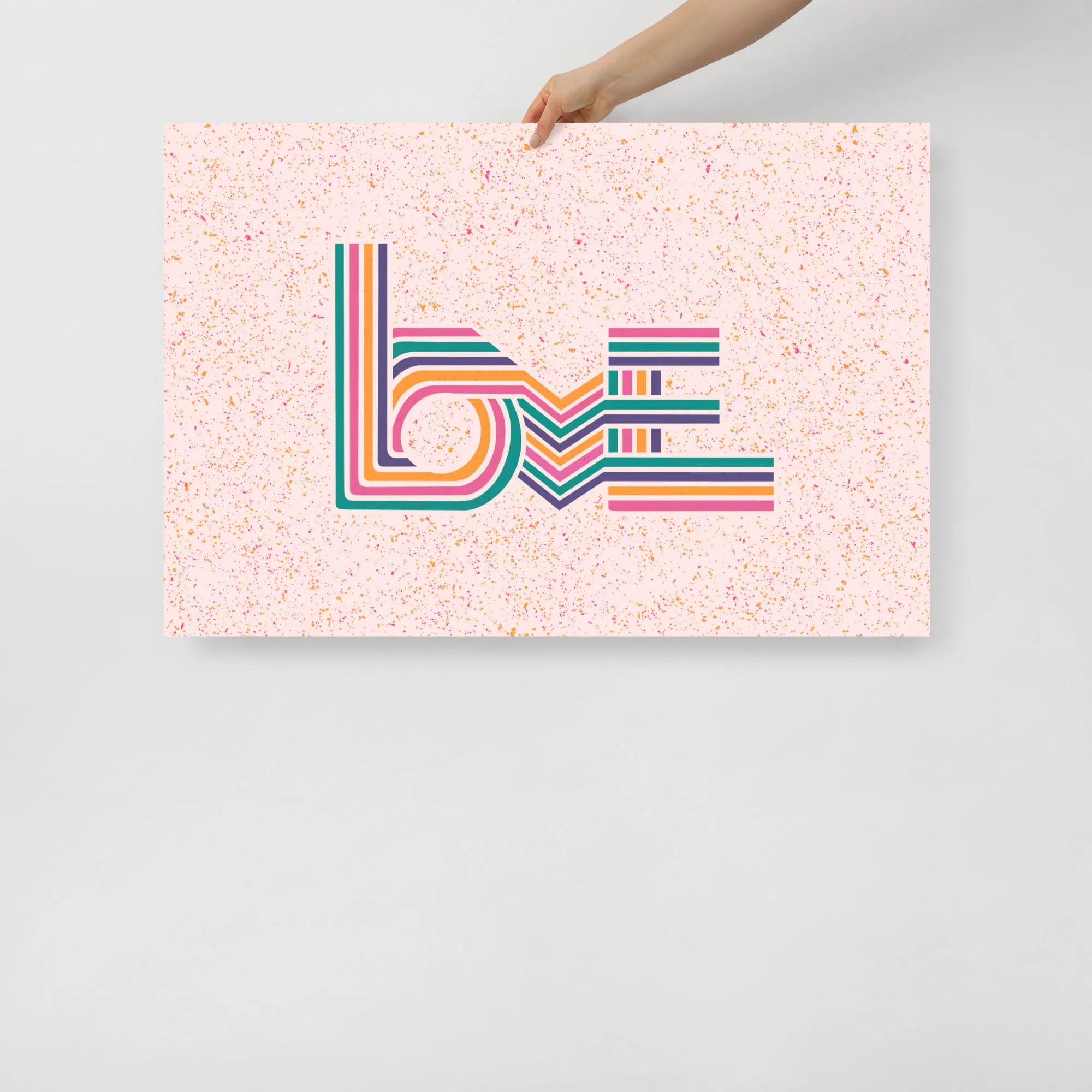 Love Stripes Bright - Poster