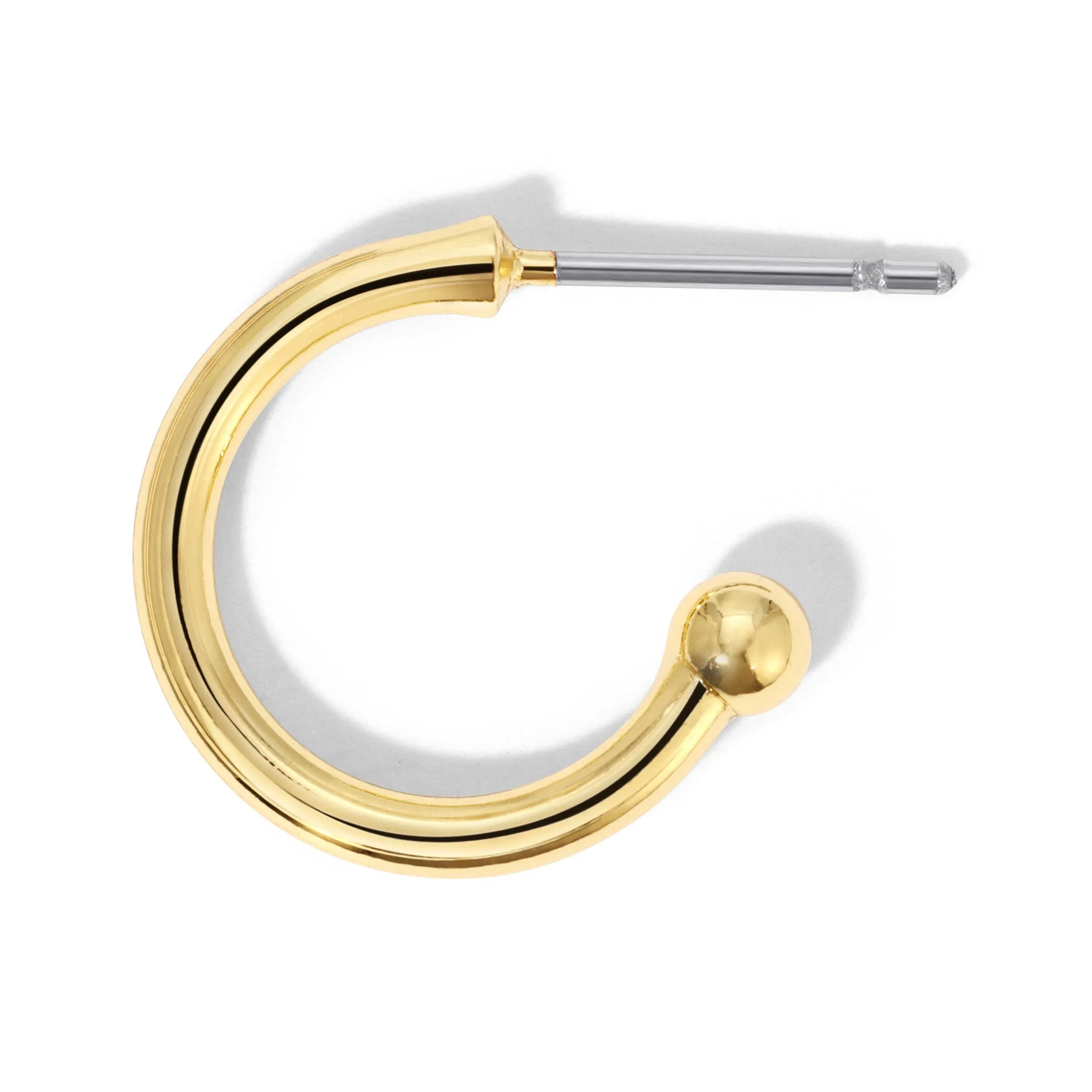 Lucky Feather Hoop Earrings - Star