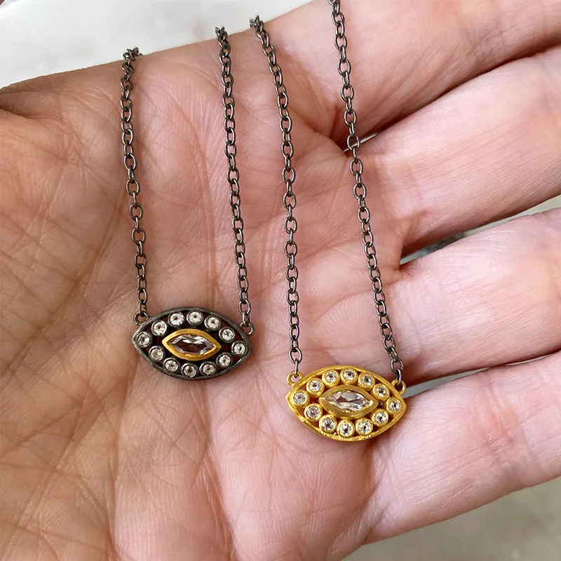 Maia Golden Protective Eye Necklace