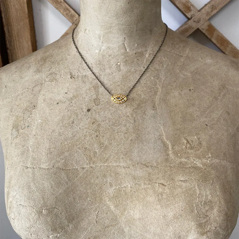 Maia Golden Protective Eye Necklace