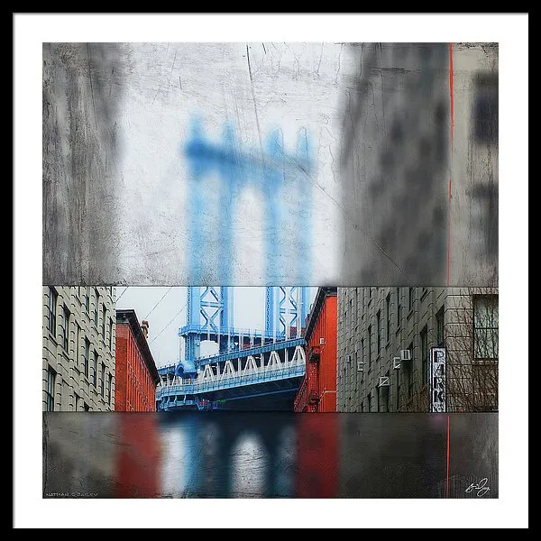 Manhattan Blur - Framed Print