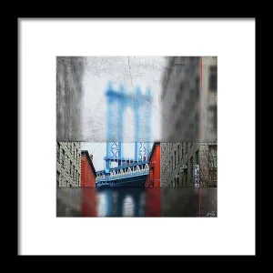 Manhattan Blur - Framed Print