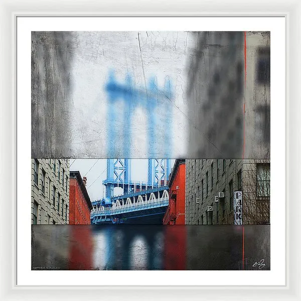 Manhattan Blur - Framed Print