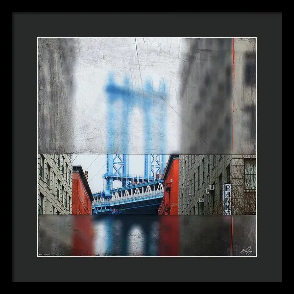 Manhattan Blur - Framed Print