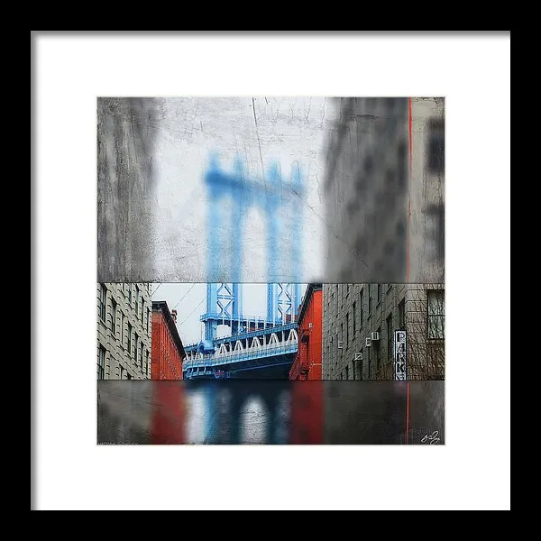 Manhattan Blur - Framed Print