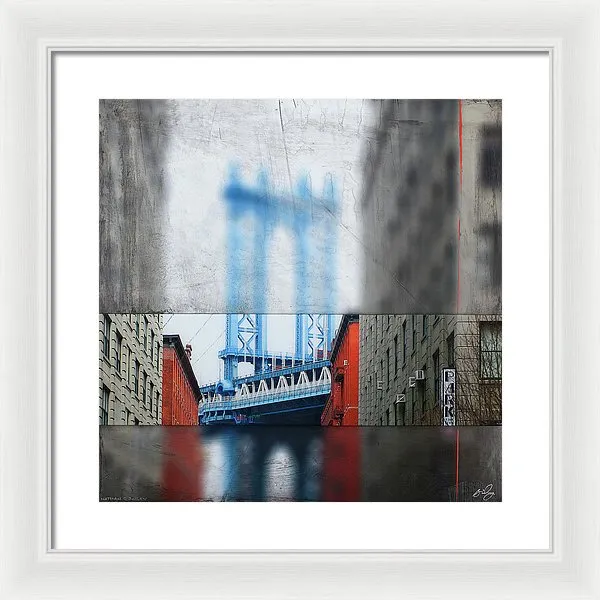 Manhattan Blur - Framed Print