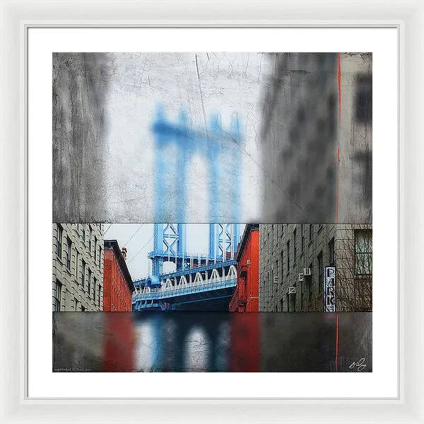 Manhattan Blur - Framed Print