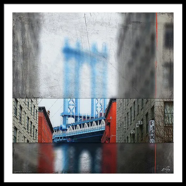 Manhattan Blur - Framed Print