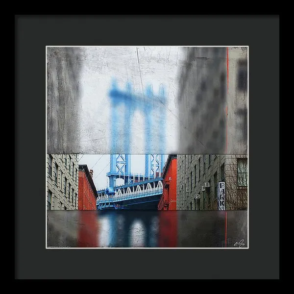 Manhattan Blur - Framed Print