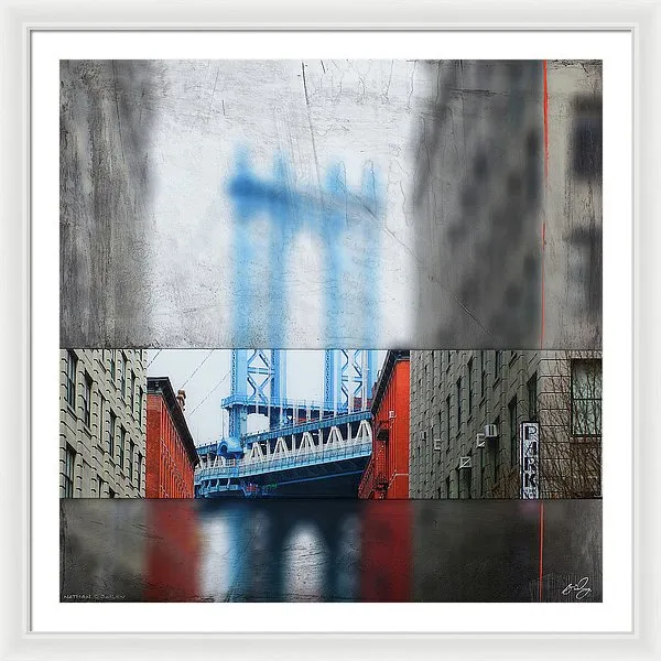 Manhattan Blur - Framed Print