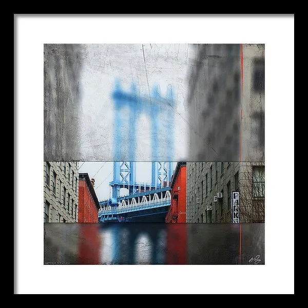 Manhattan Blur - Framed Print