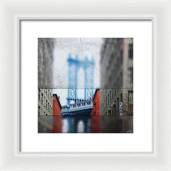 Manhattan Blur - Framed Print