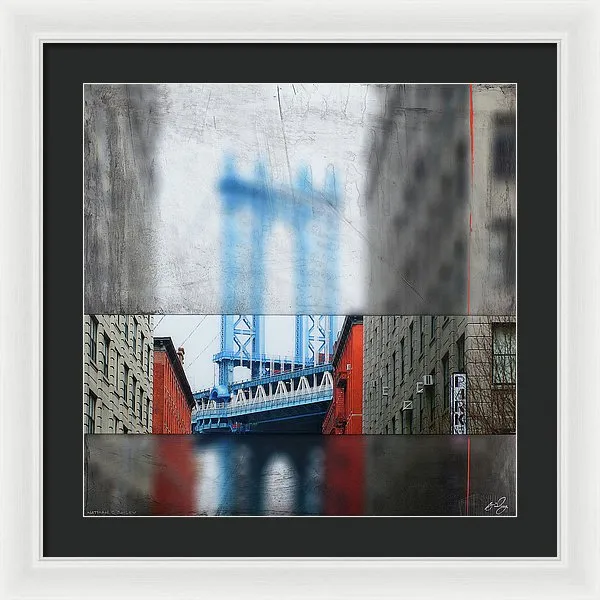 Manhattan Blur - Framed Print