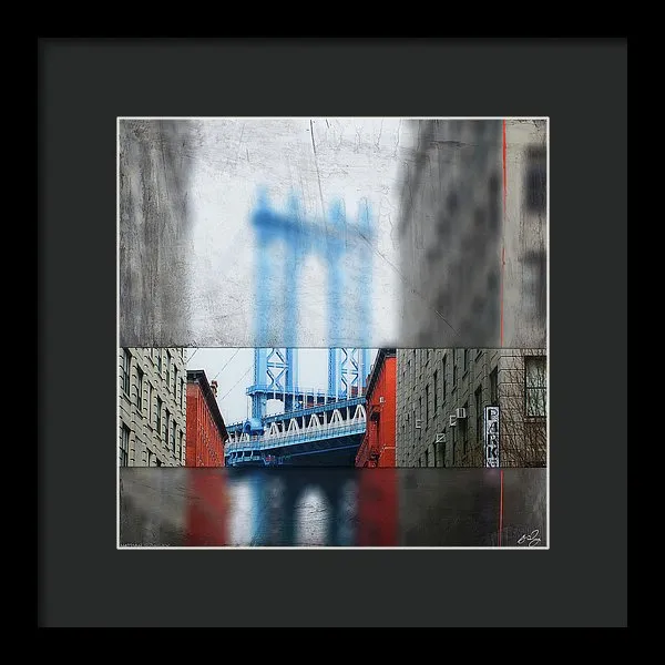 Manhattan Blur - Framed Print