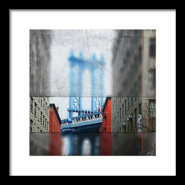 Manhattan Blur - Framed Print