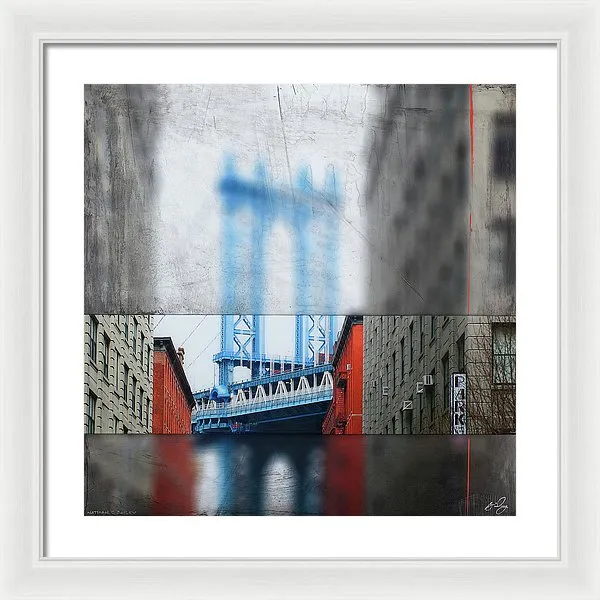 Manhattan Blur - Framed Print
