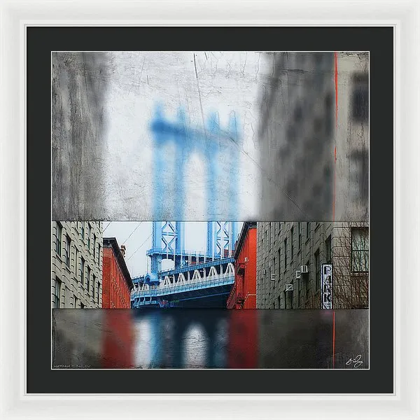 Manhattan Blur - Framed Print