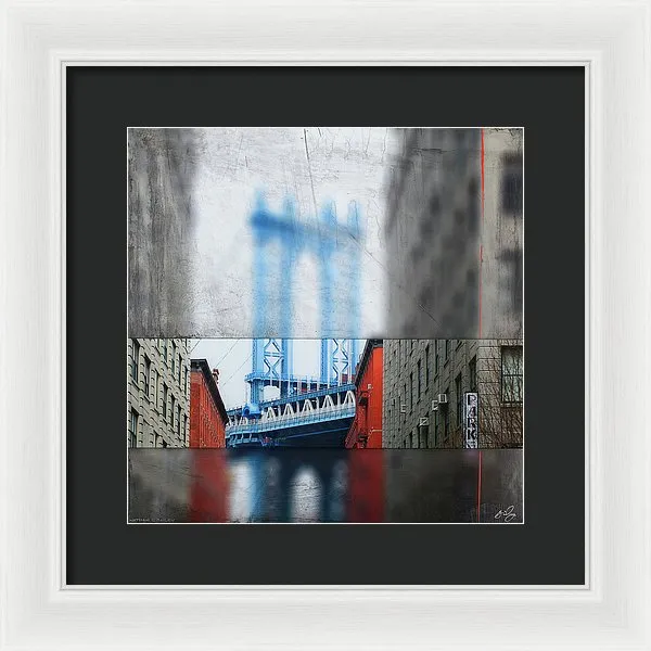 Manhattan Blur - Framed Print