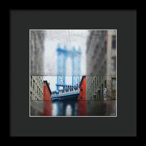 Manhattan Blur - Framed Print