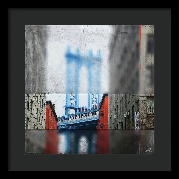 Manhattan Blur - Framed Print