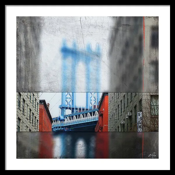 Manhattan Blur - Framed Print