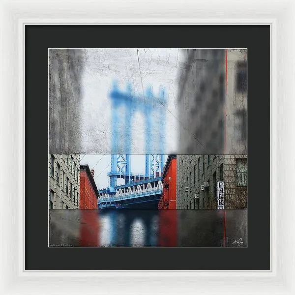 Manhattan Blur - Framed Print