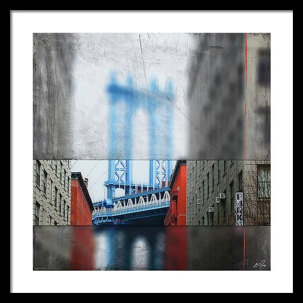 Manhattan Blur - Framed Print