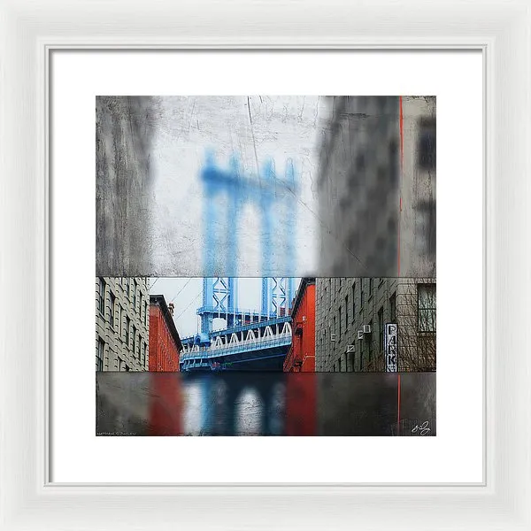 Manhattan Blur - Framed Print