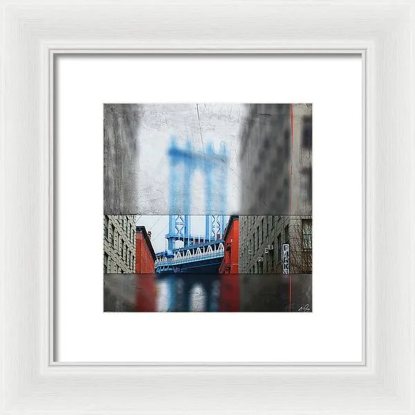Manhattan Blur - Framed Print
