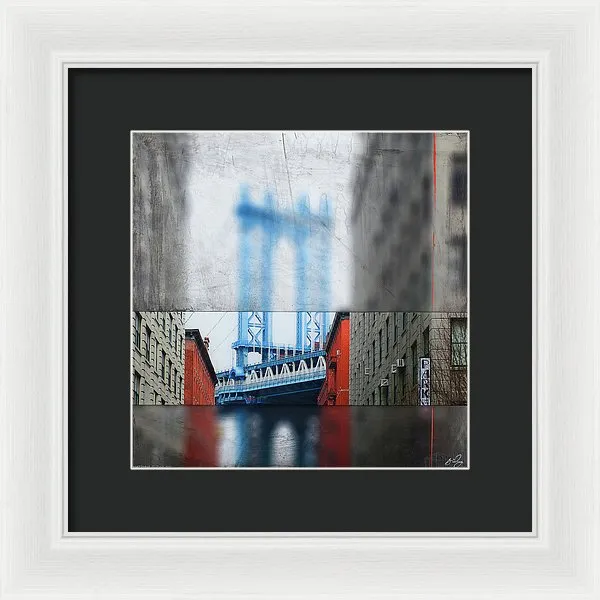 Manhattan Blur - Framed Print