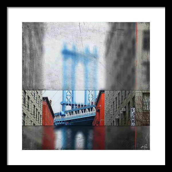 Manhattan Blur - Framed Print