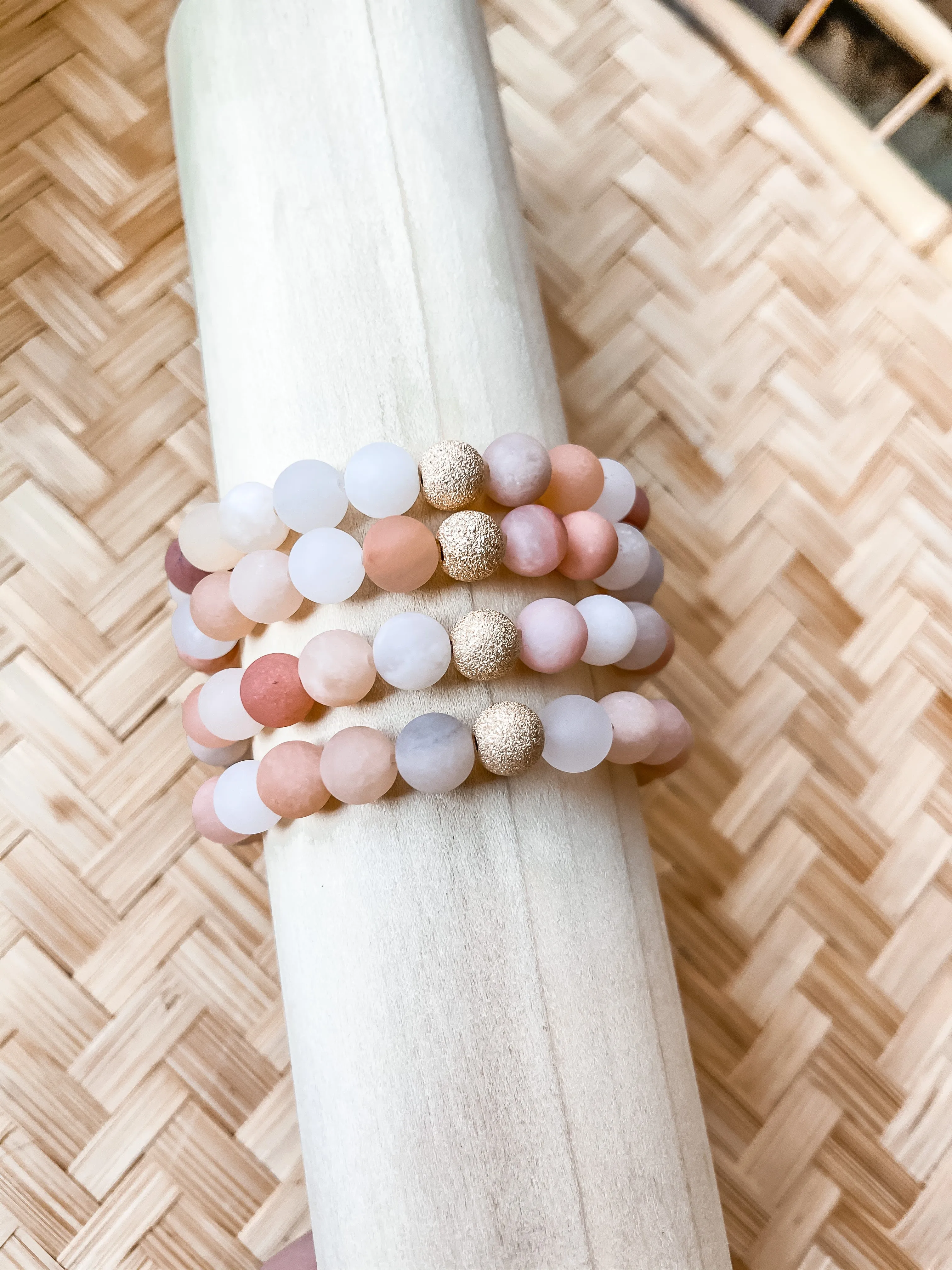 Matte Pink Aventurine Bracelet