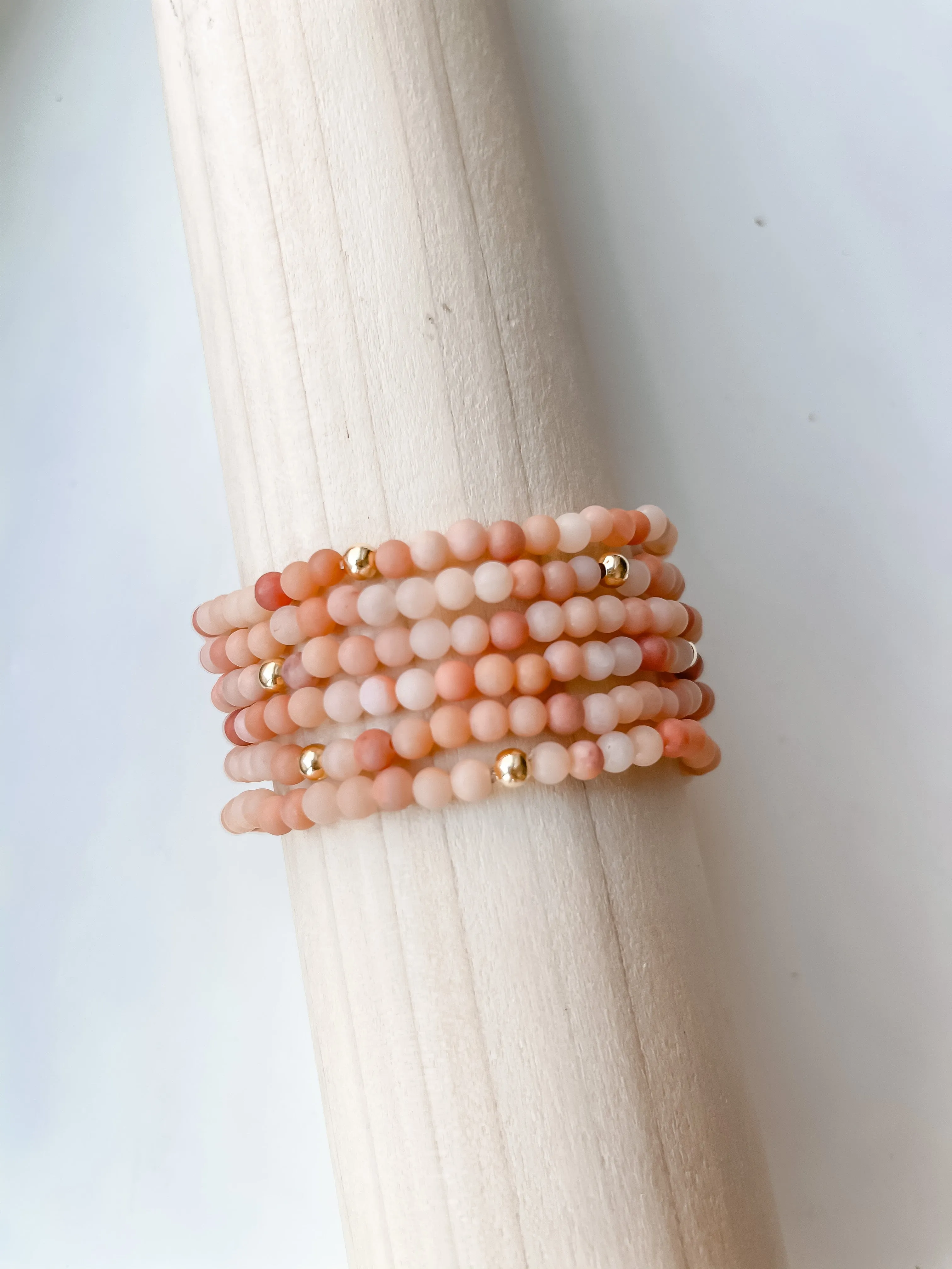 Matte Pink Aventurine Stacker
