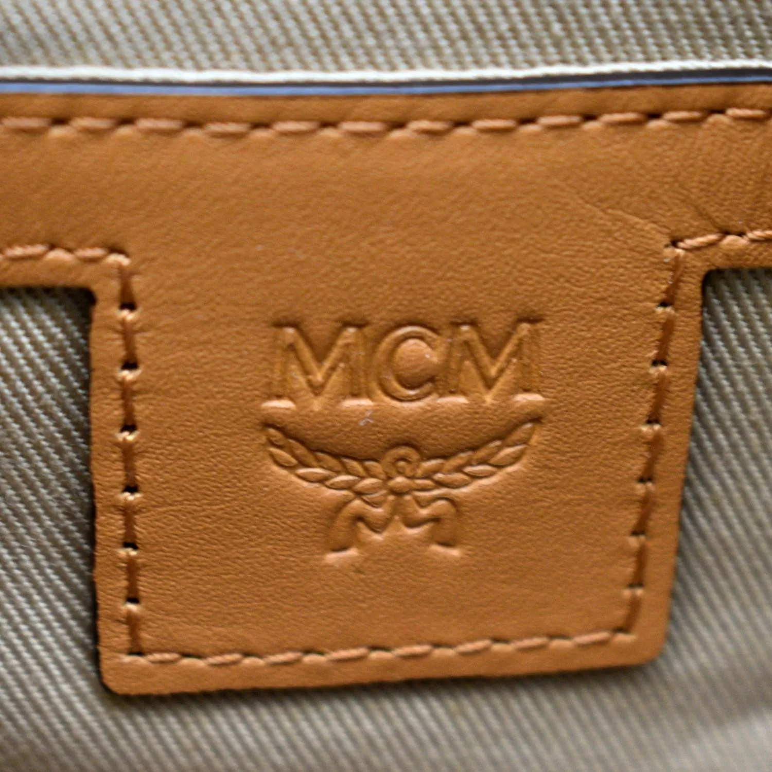 MCM Klassik Visetos Canvas Crossbody Bag Cognac - Hot Deals