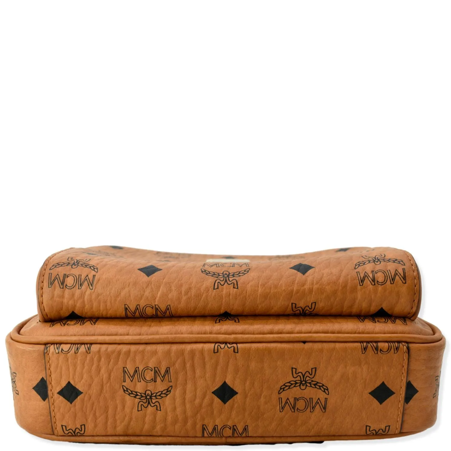 MCM Klassik Visetos Canvas Crossbody Bag Cognac - Hot Deals