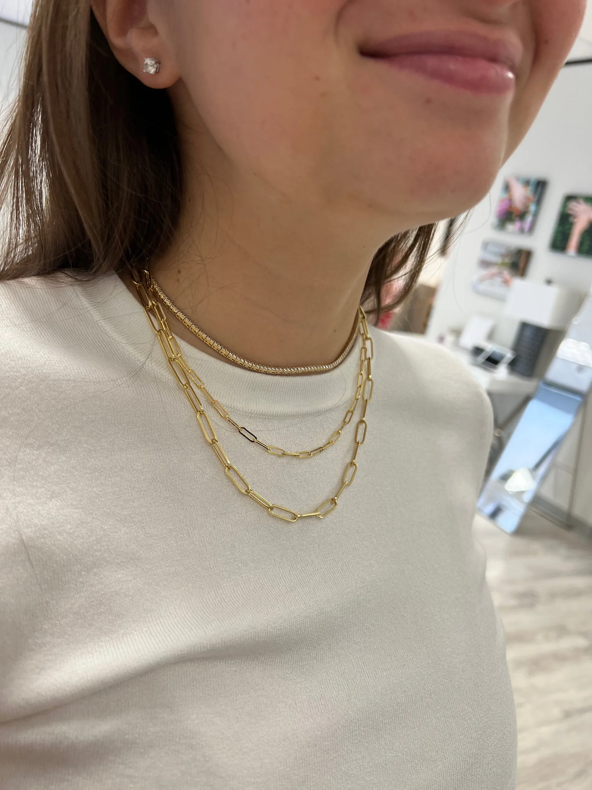 Medium Paperclip Chain Necklace