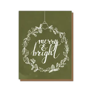 Merry & Bright Ornament Card